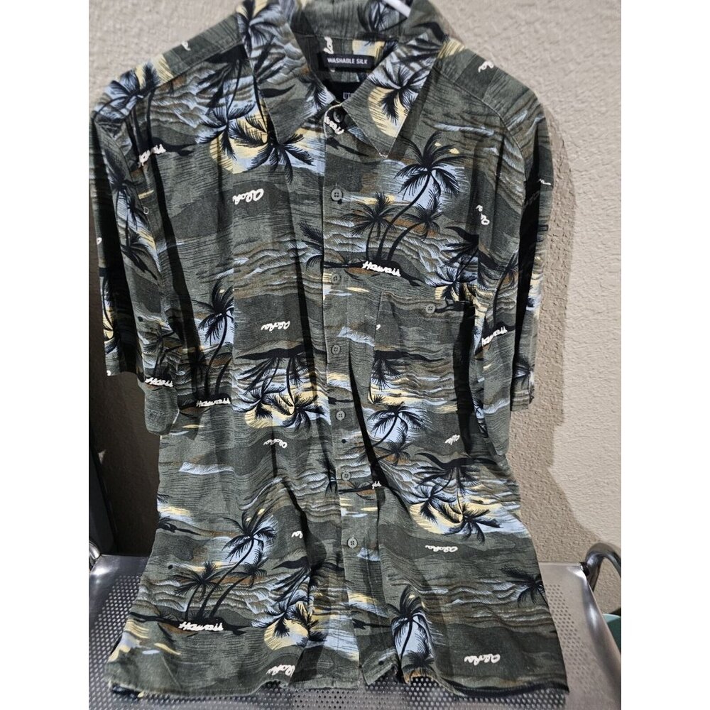 Utopia Washable Silk Hawaiian Shirt Men's Size XL